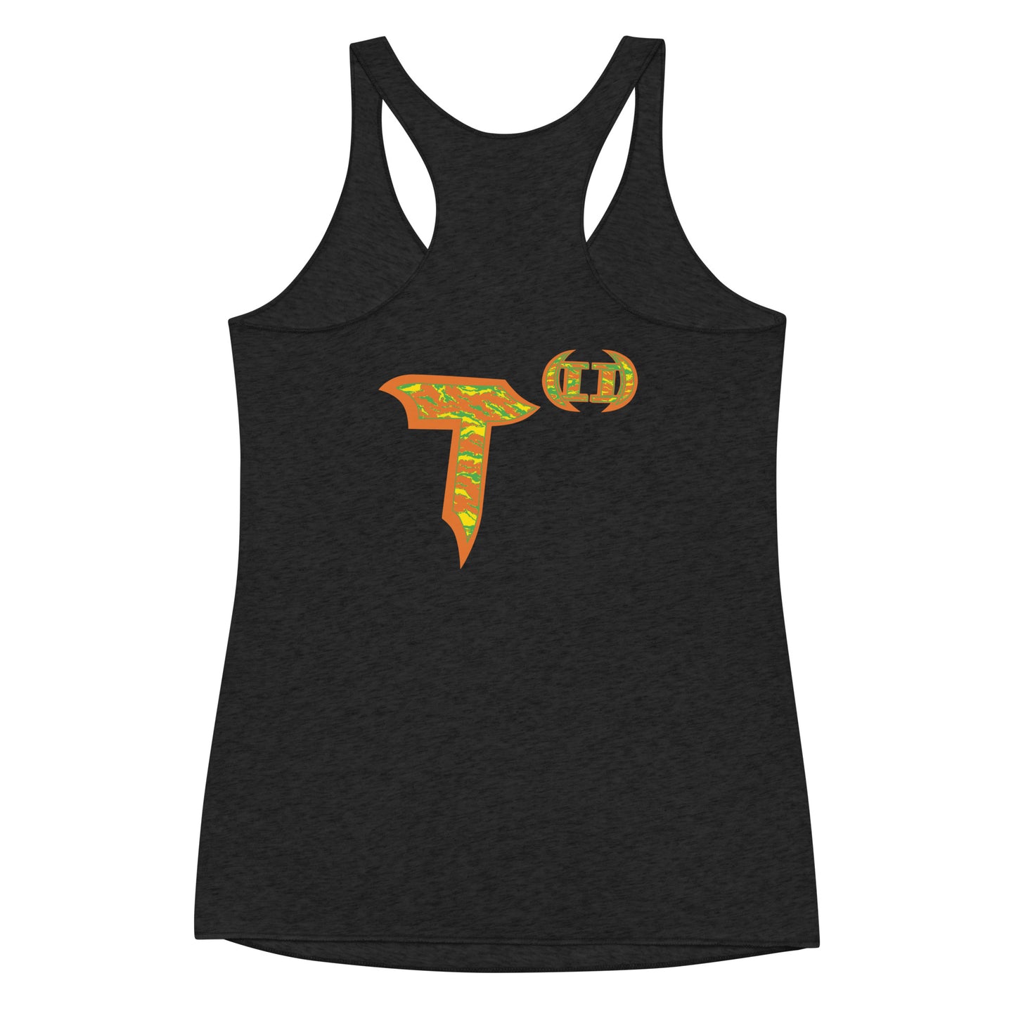 Next Level Women's Racerback Tank "DNA TREE VORTEX" Tiger Stripe Tang Edition