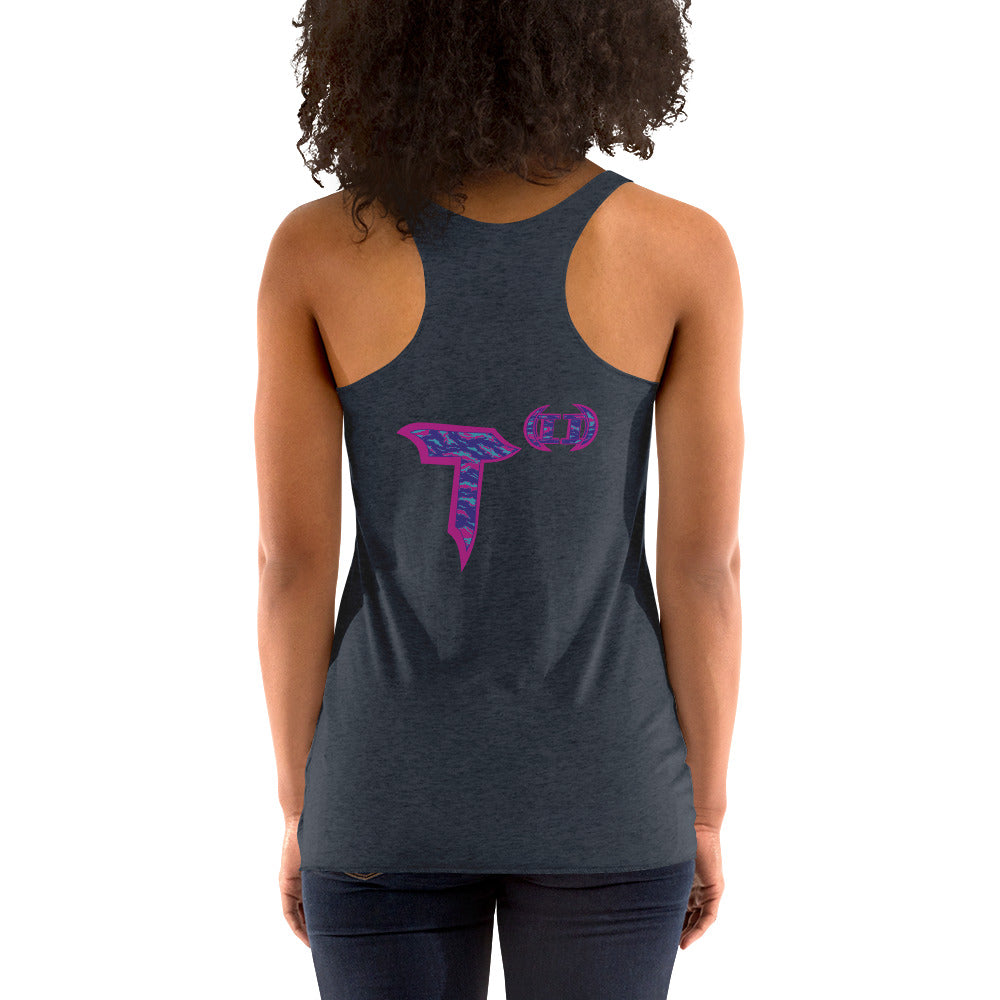 Next Level Women's Racerback Tank "DNA TREE VORTEX" Tiger Stripe Magic Edition