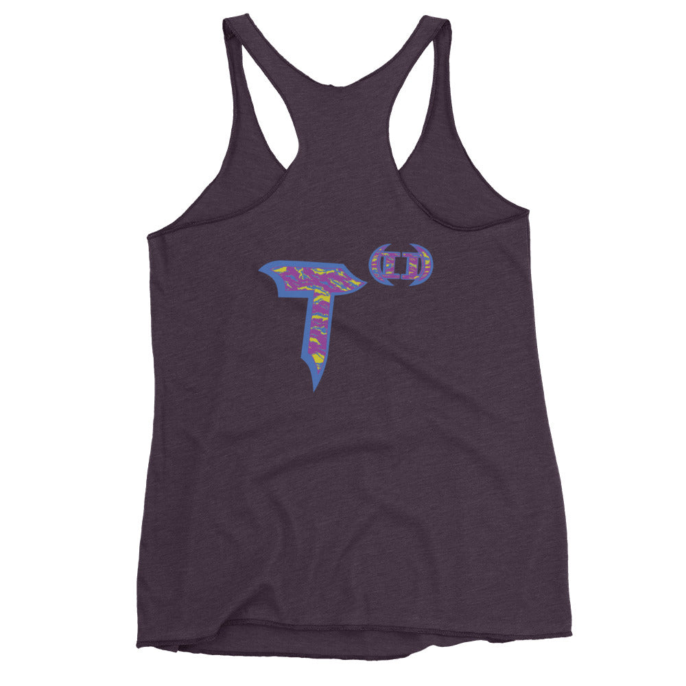 Next Level Women's Racerback Tank "DNA TREE VORTEX" Tiger Stripe Stylin' Edition