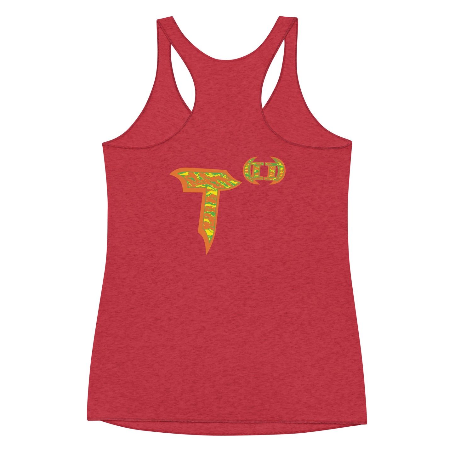 Next Level Women's Racerback Tank "DNA TREE VORTEX" Tiger Stripe Tang Edition