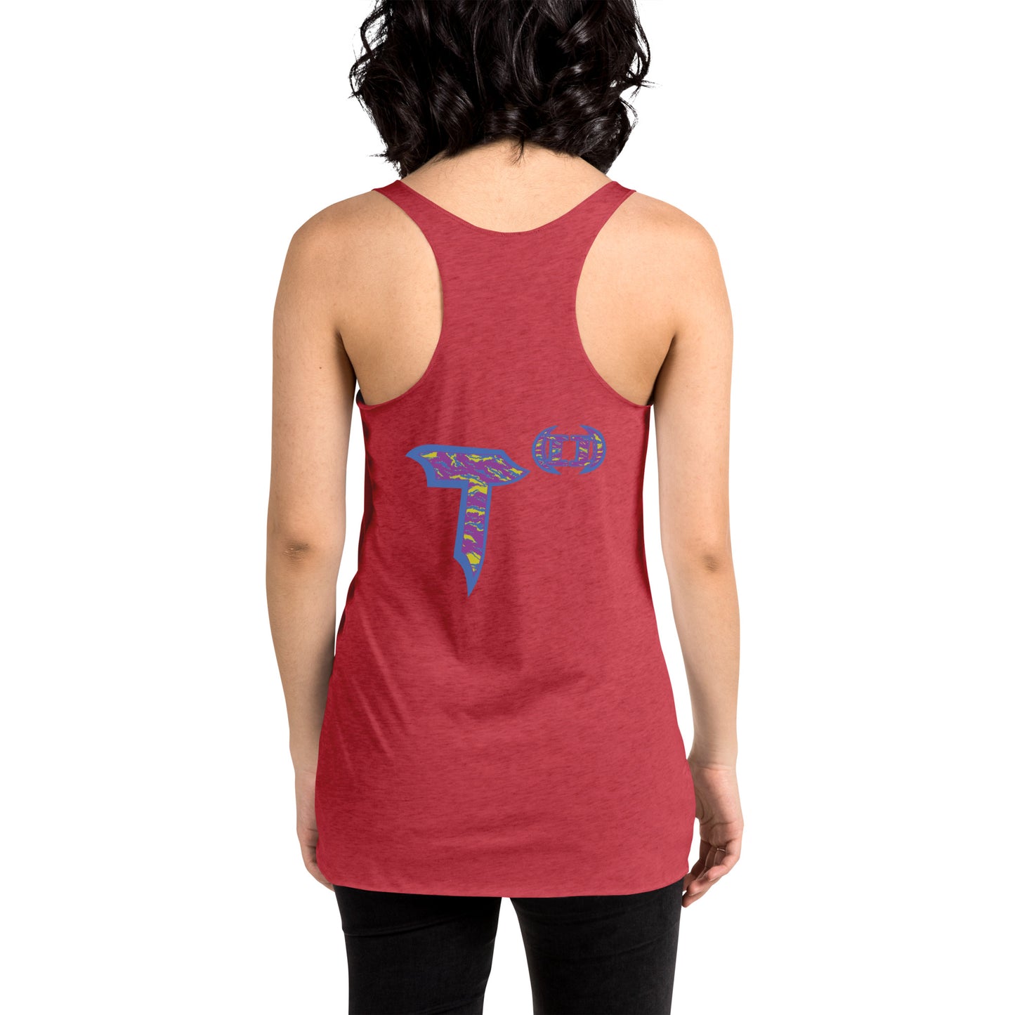 Next Level Women's Racerback Tank "DNA TREE VORTEX" Tiger Stripe Stylin' Edition