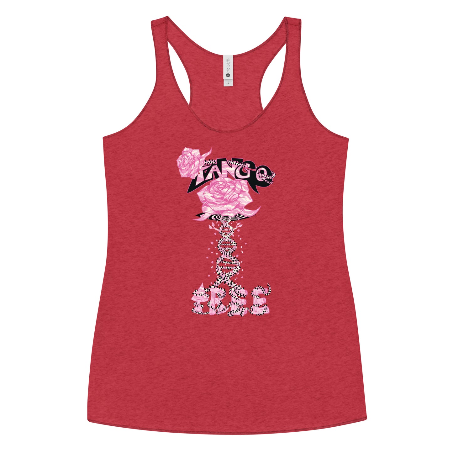 Women's Racerback Tank "Tango Rose of Life Vortex"