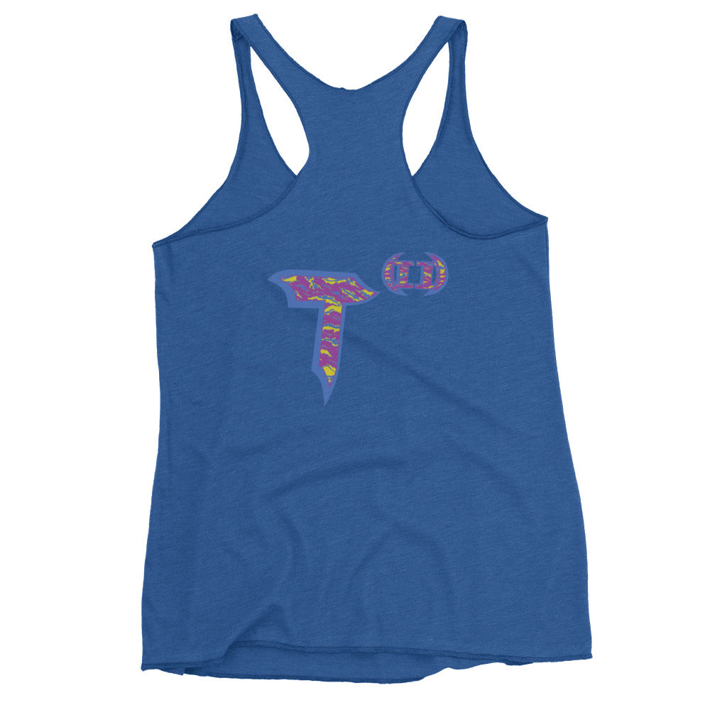 Next Level Women's Racerback Tank "DNA TREE VORTEX" Tiger Stripe Stylin' Edition