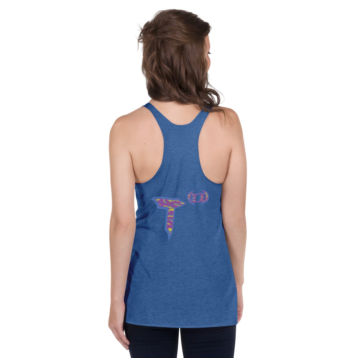 Next Level Women's Racerback Tank "DNA TREE VORTEX" Tiger Stripe Stylin' Edition