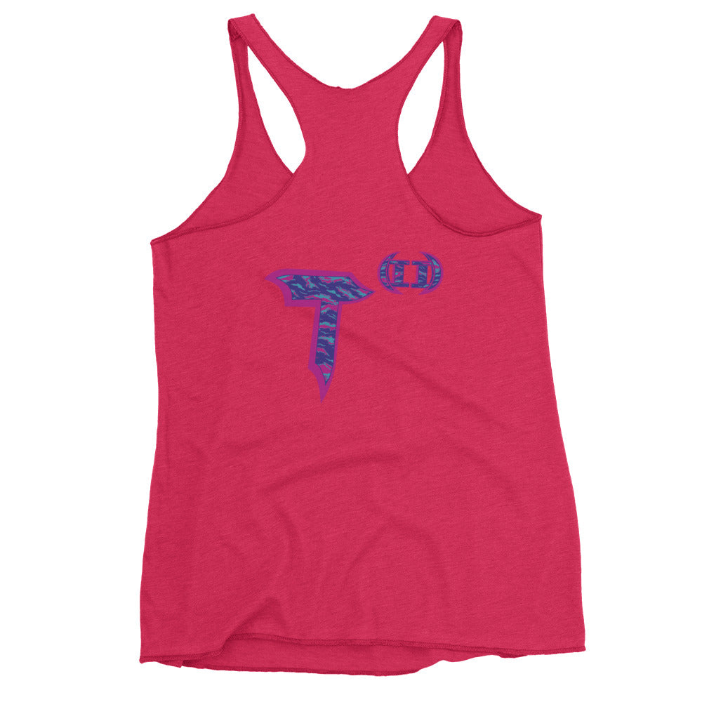 Next Level Women's Racerback Tank "DNA TREE VORTEX" Tiger Stripe Magic Edition