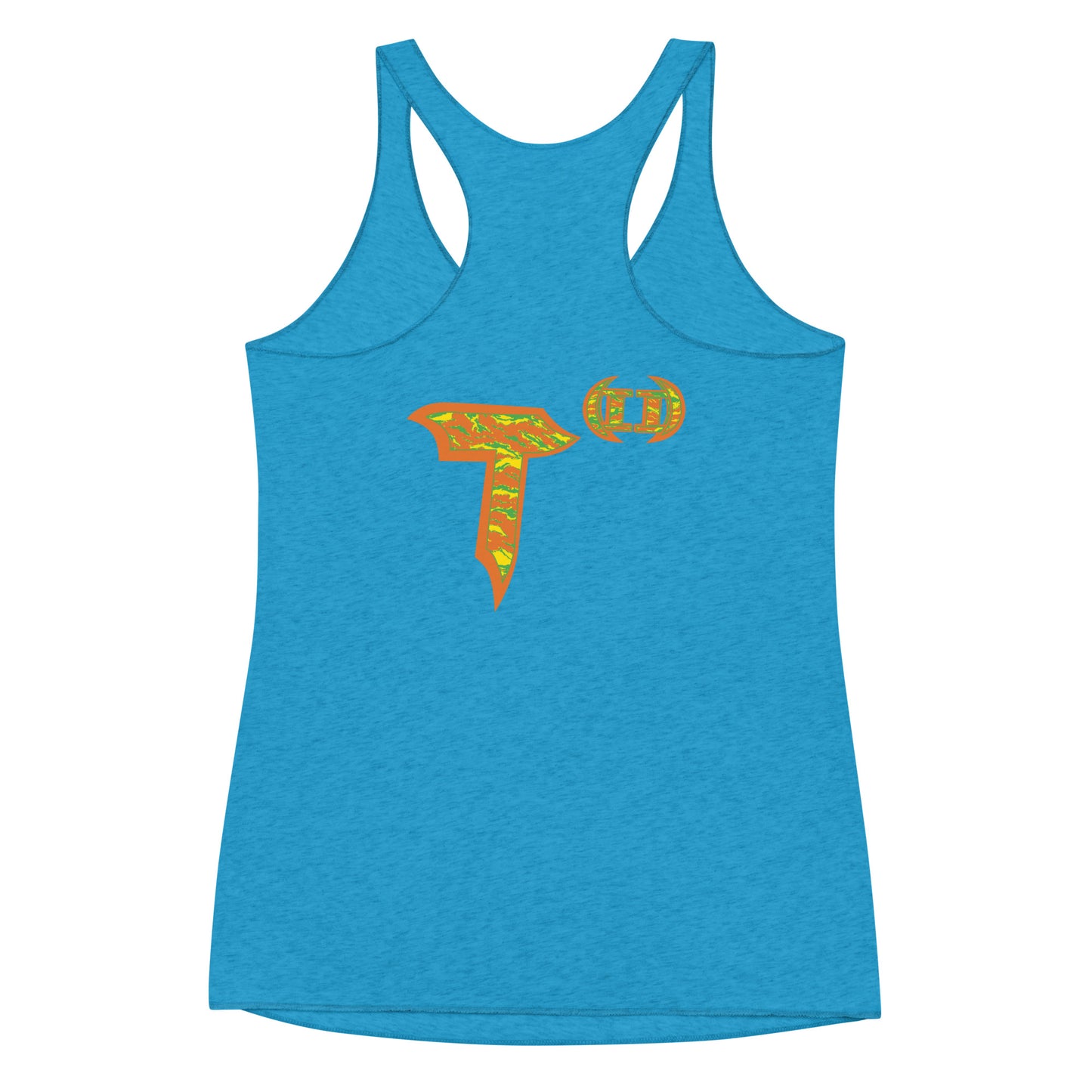 Next Level Women's Racerback Tank "DNA TREE VORTEX" Tiger Stripe Tang Edition