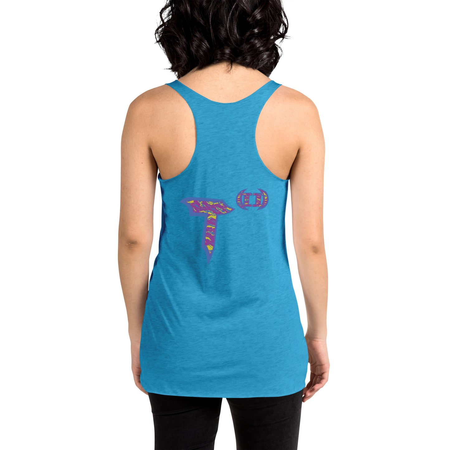 Next Level Women's Racerback Tank "DNA TREE VORTEX" Tiger Stripe Stylin' Edition