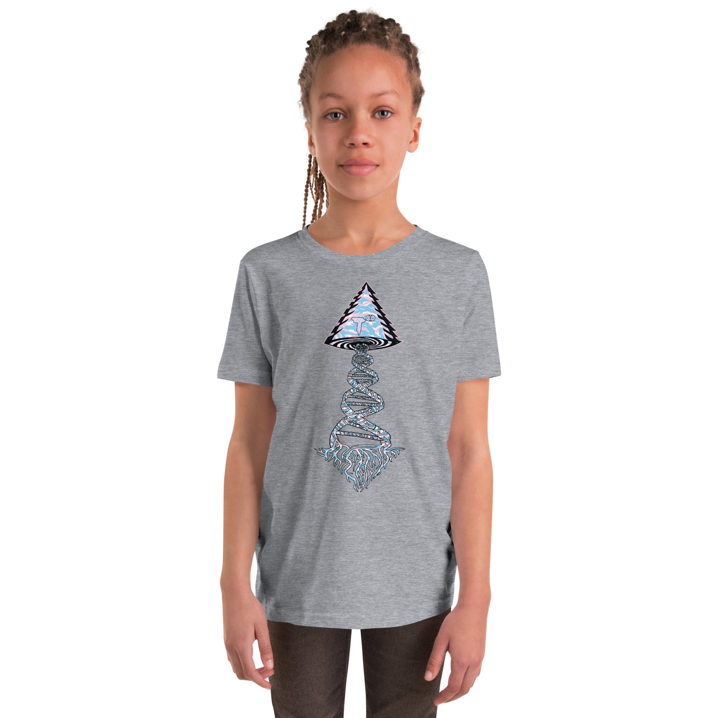 Youth Short Sleeve T-Shirt "Elegant Edition" Tango Tree of Life Vortex