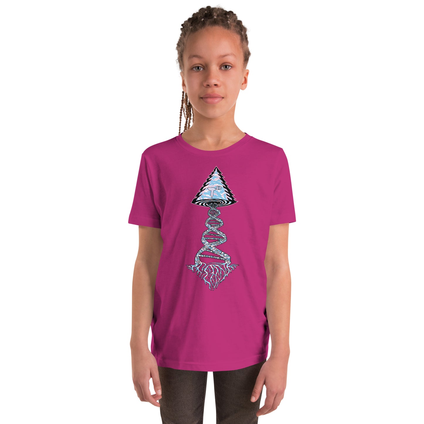 Youth Short Sleeve T-Shirt "Elegant Edition" Tango Tree of Life Vortex