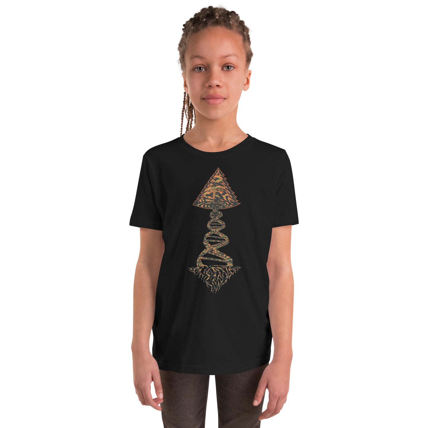 Youth Short Sleeve T-Shirt "Tiger Style Edition" Tango Tree of Life Vortex