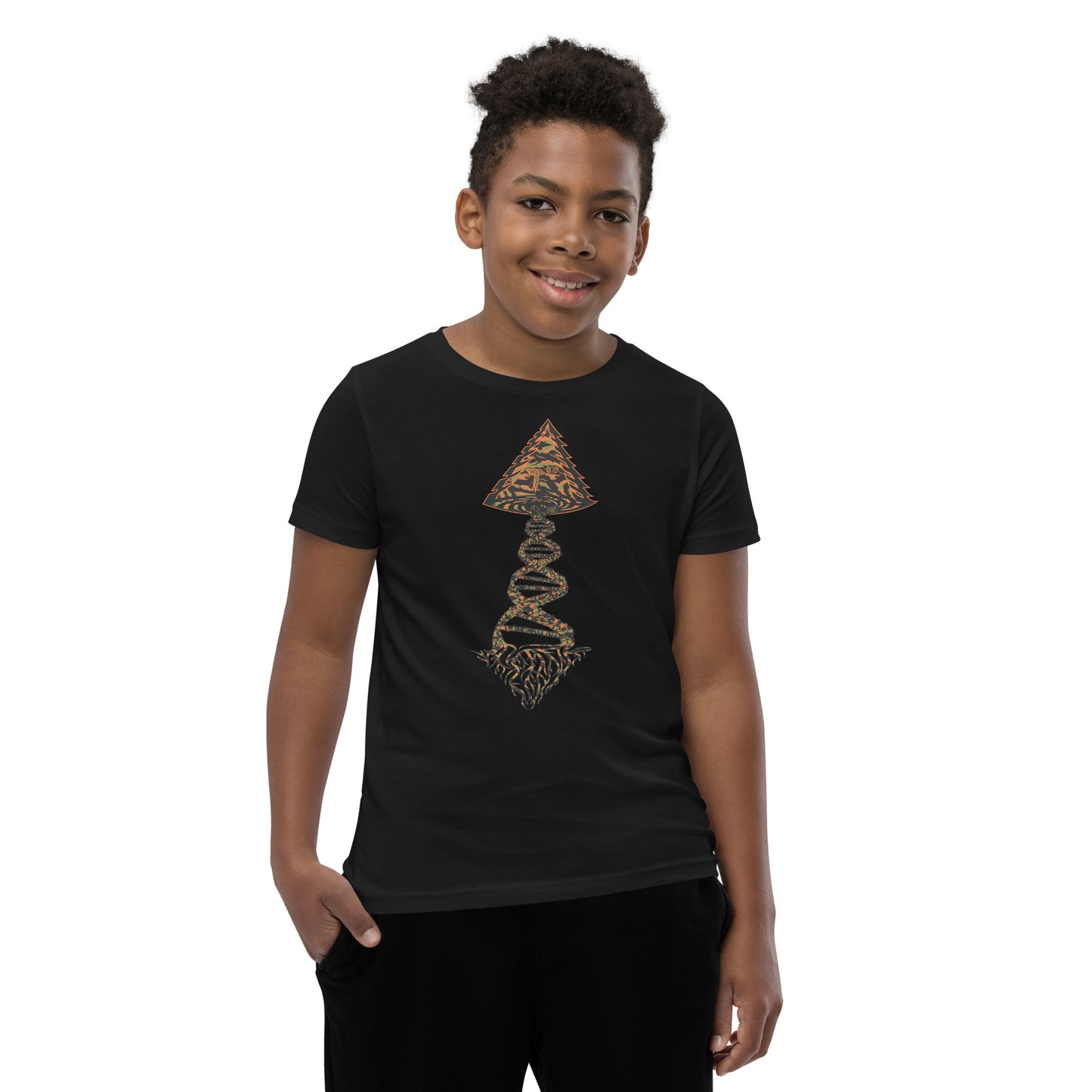 Youth Short Sleeve T-Shirt "Tiger Style Edition" Tango Tree of Life Vortex