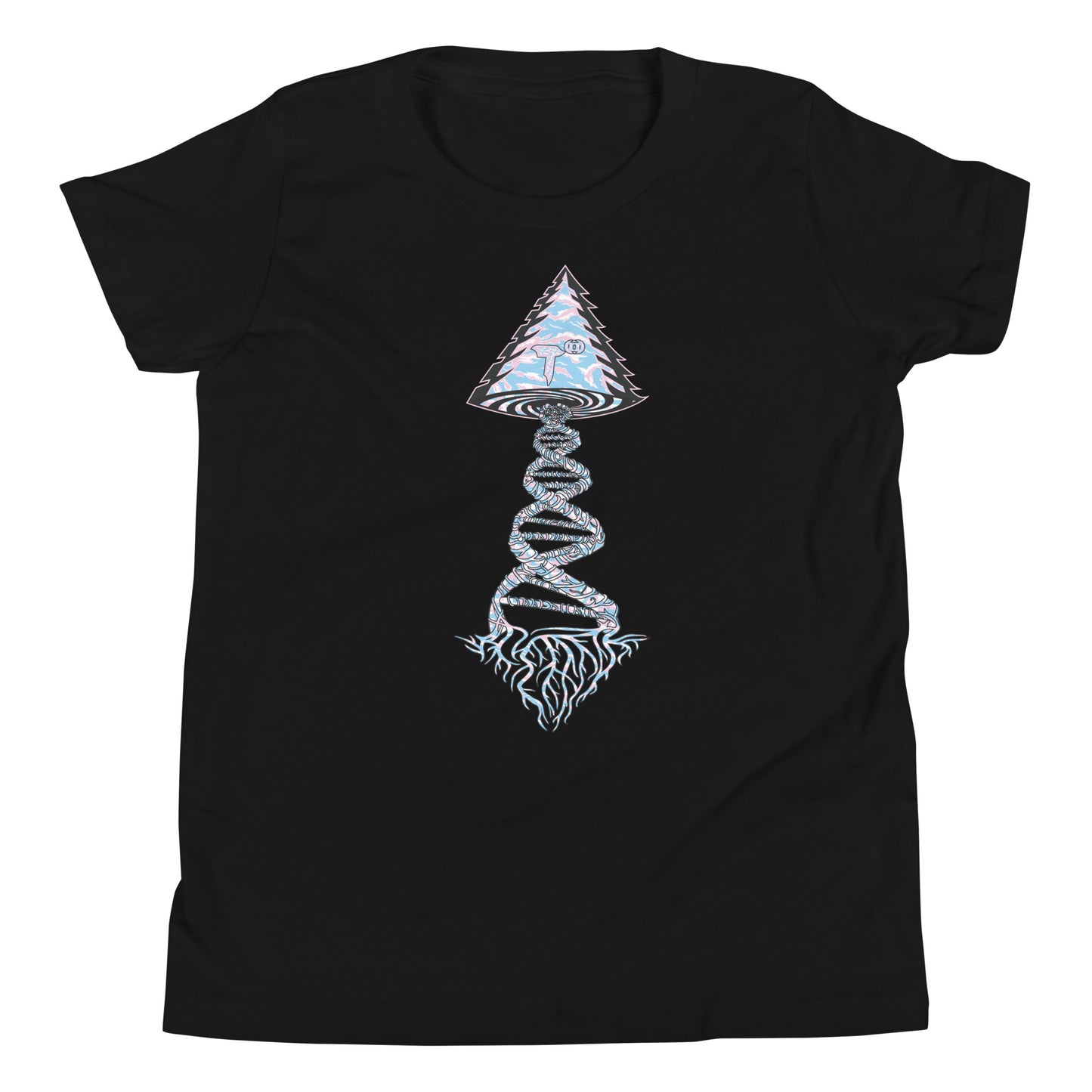 Youth Short Sleeve T-Shirt "Elegant Edition" Tango Tree of Life Vortex