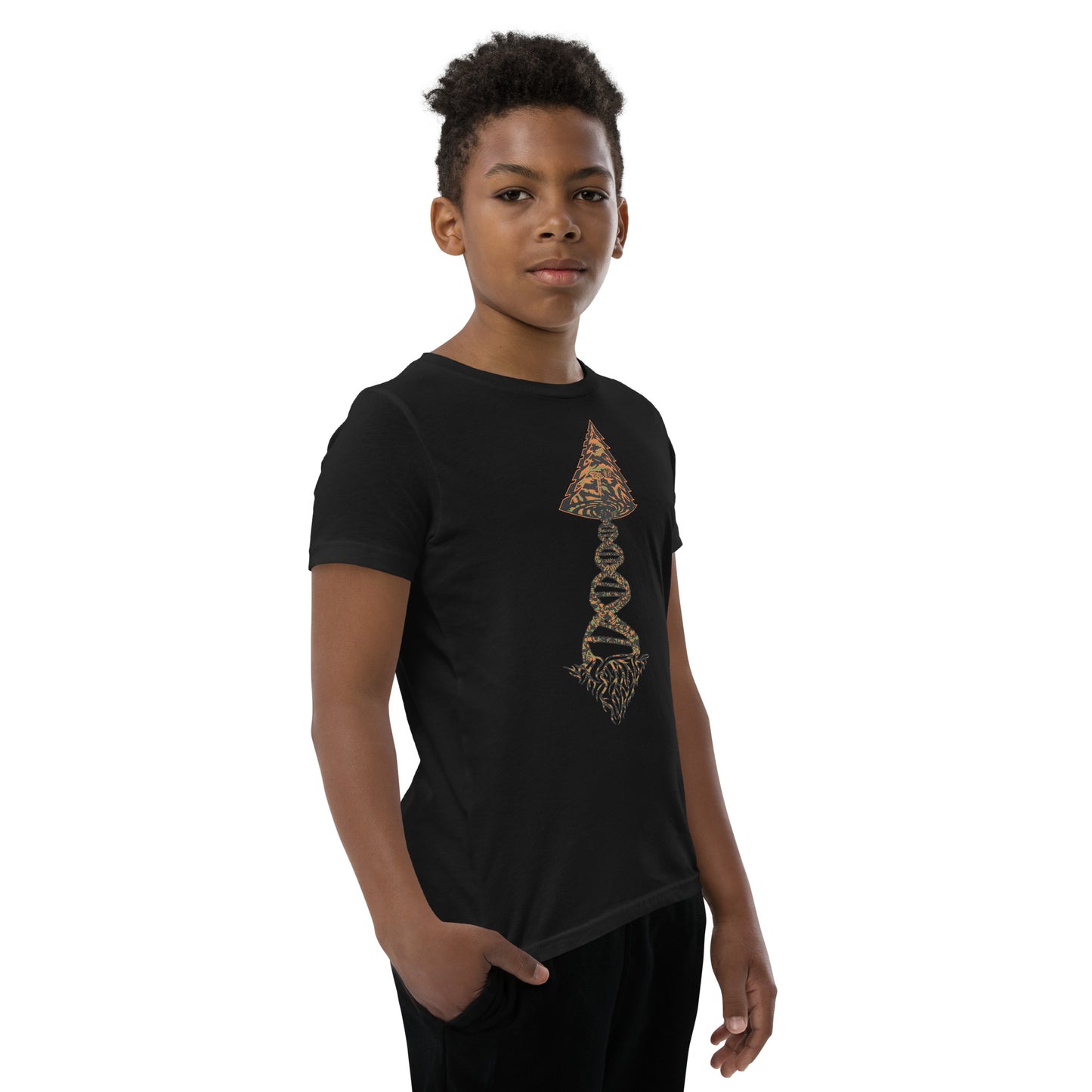 Youth Short Sleeve T-Shirt "Tiger Style Edition" Tango Tree of Life Vortex