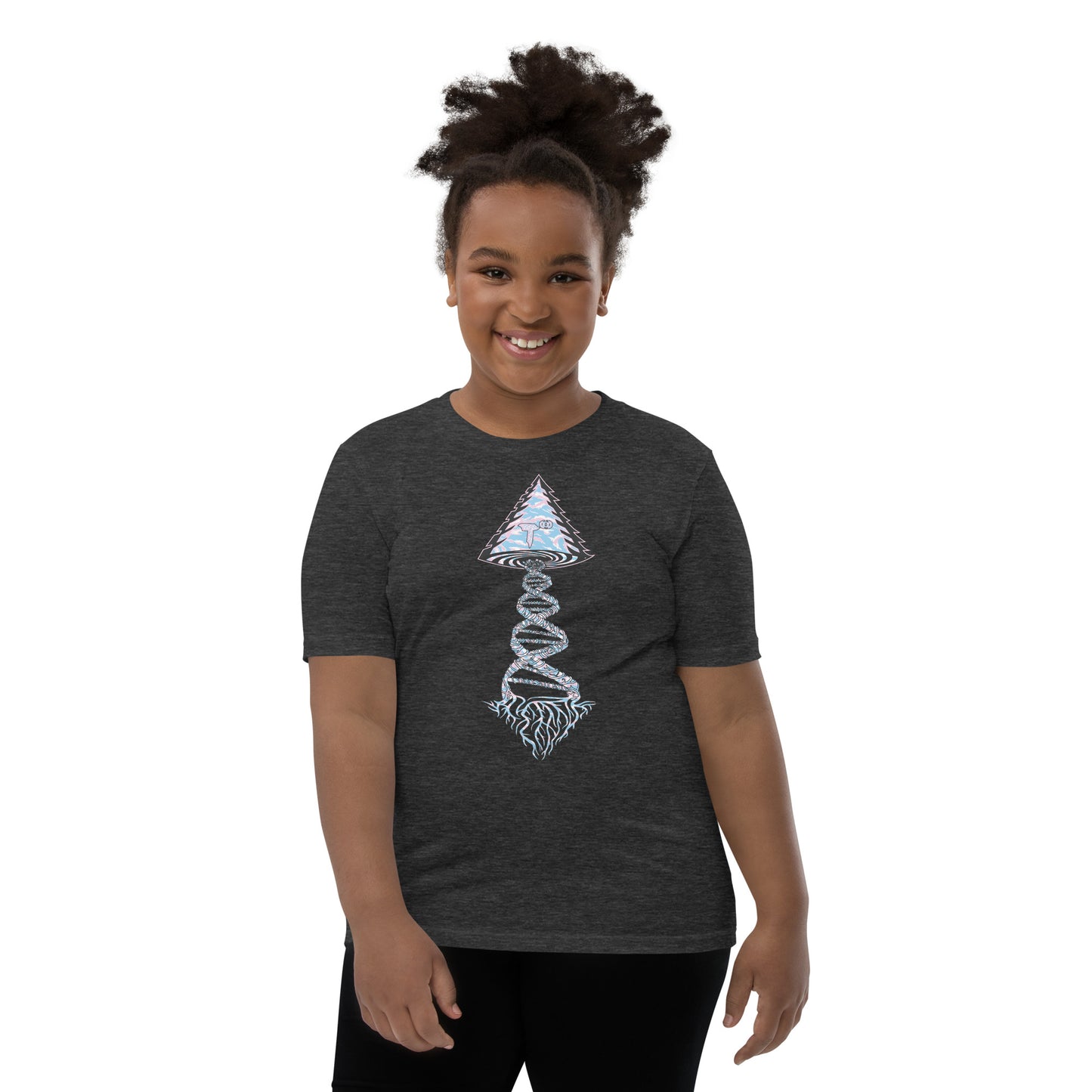Youth Short Sleeve T-Shirt "Elegant Edition" Tango Tree of Life Vortex
