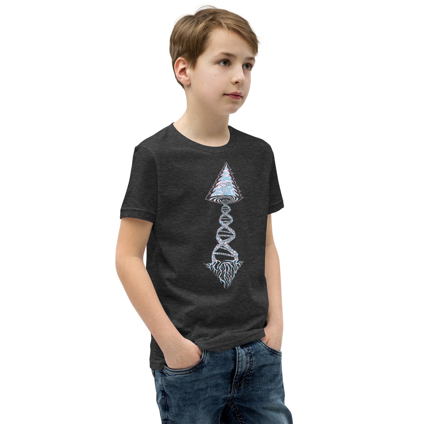 Youth Short Sleeve T-Shirt "Elegant Edition" Tango Tree of Life Vortex