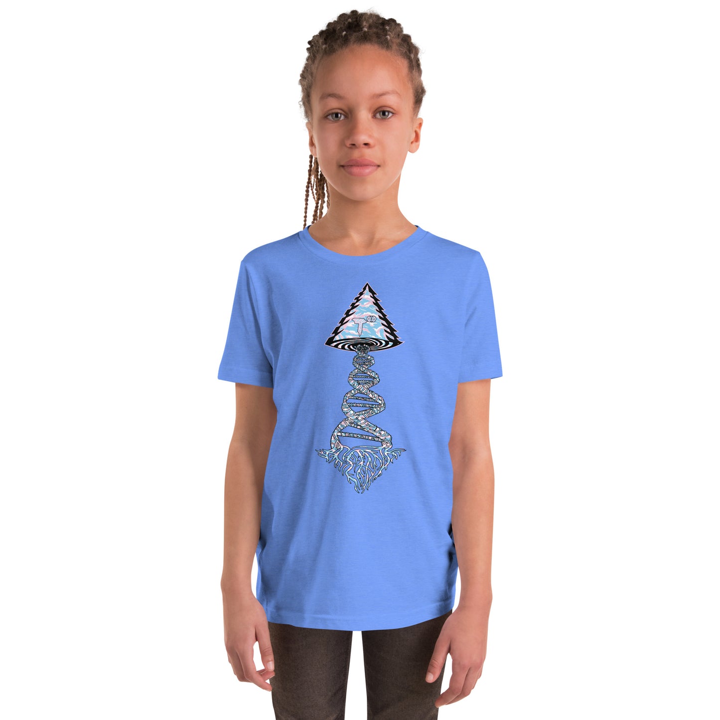 Youth Short Sleeve T-Shirt "Elegant Edition" Tango Tree of Life Vortex