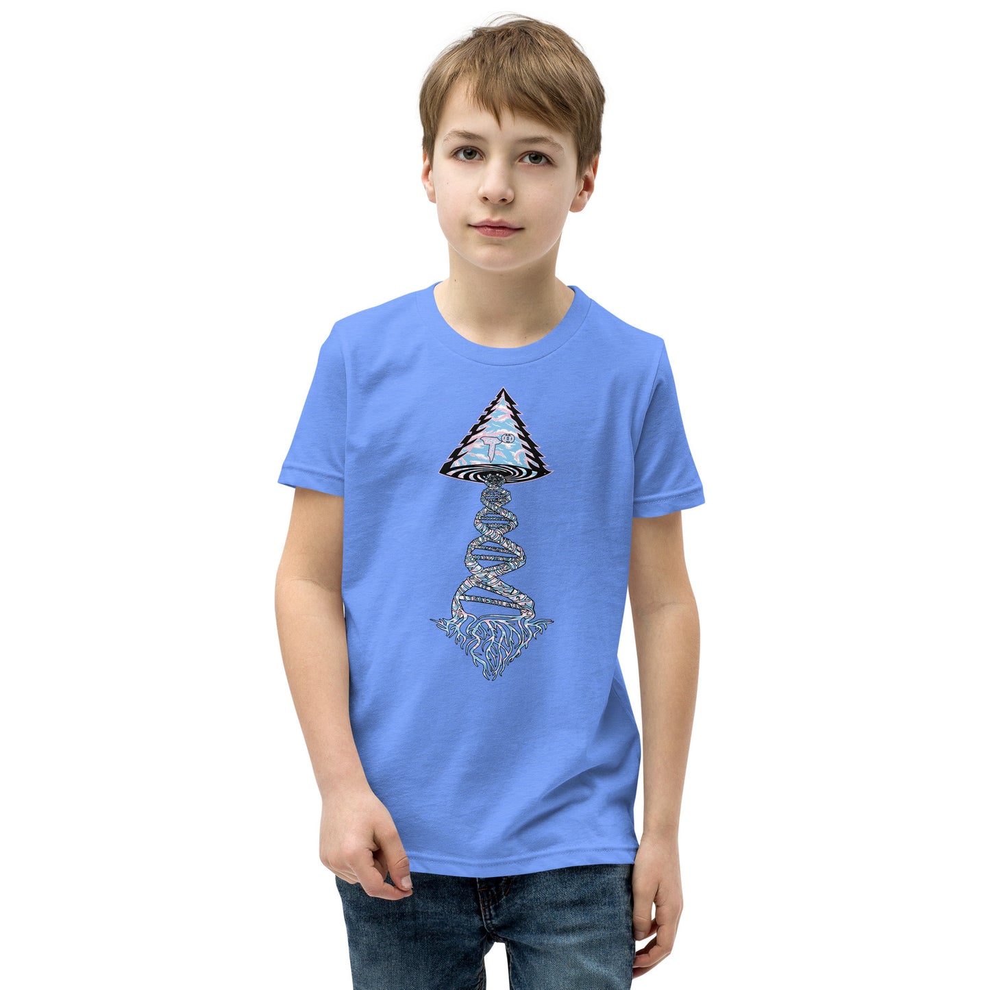 Youth Short Sleeve T-Shirt "Elegant Edition" Tango Tree of Life Vortex