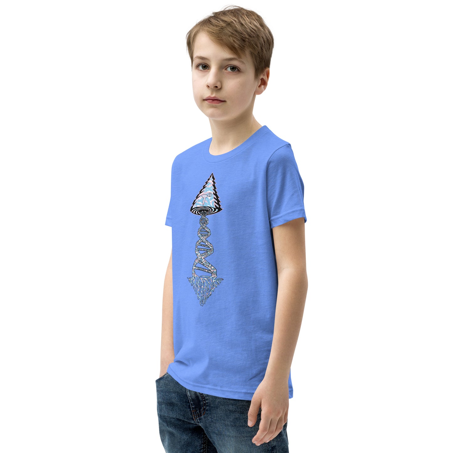 Youth Short Sleeve T-Shirt "Elegant Edition" Tango Tree of Life Vortex