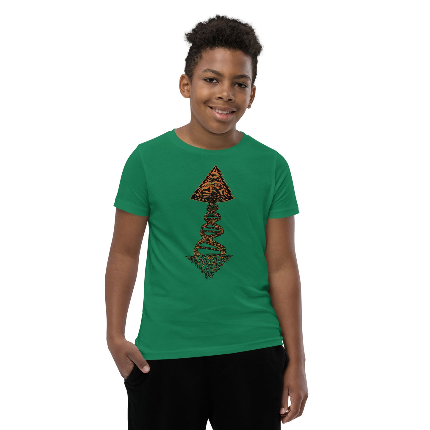 Youth Short Sleeve T-Shirt "Tiger Style Edition" Tango Tree of Life Vortex