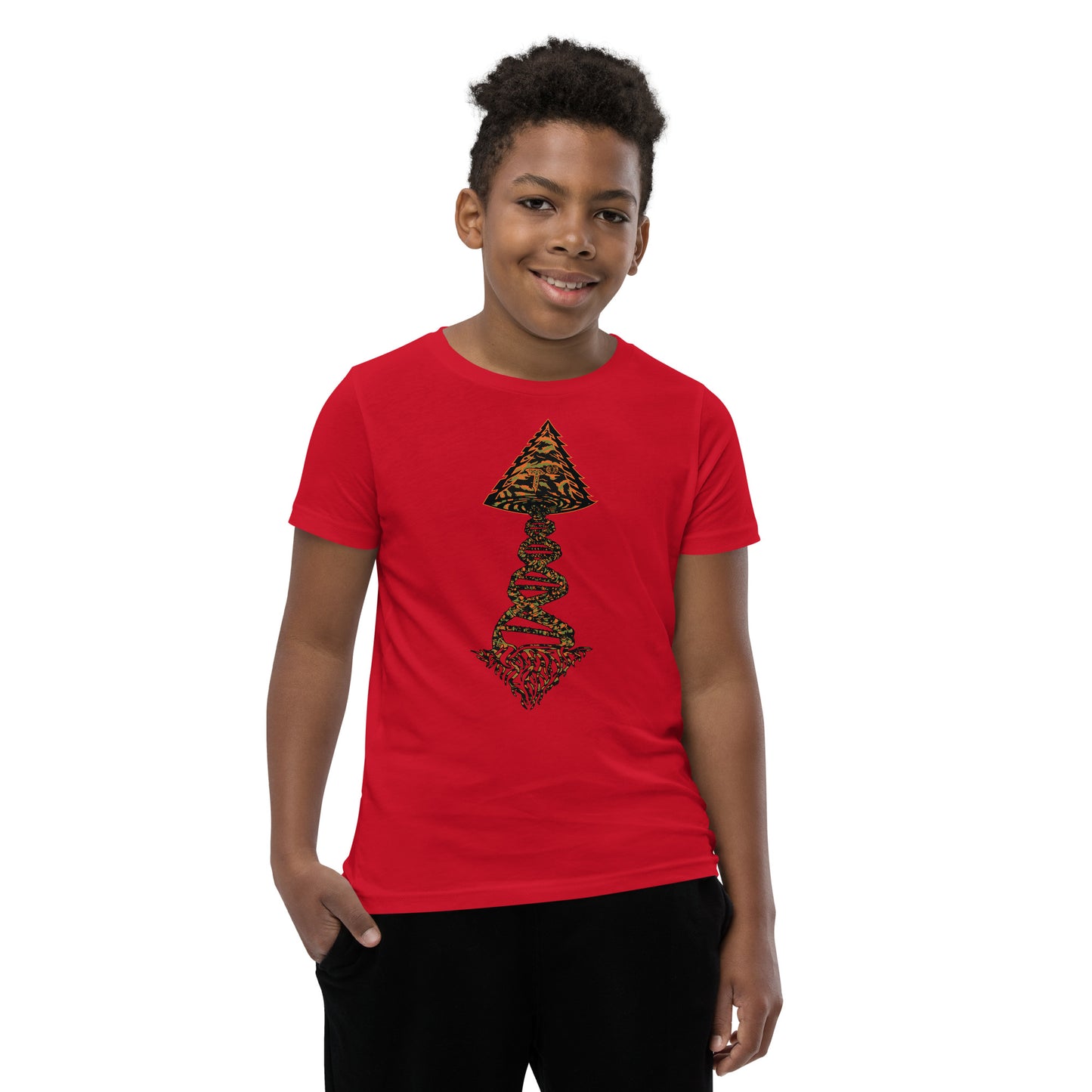 Youth Short Sleeve T-Shirt "Tiger Style Edition" Tango Tree of Life Vortex
