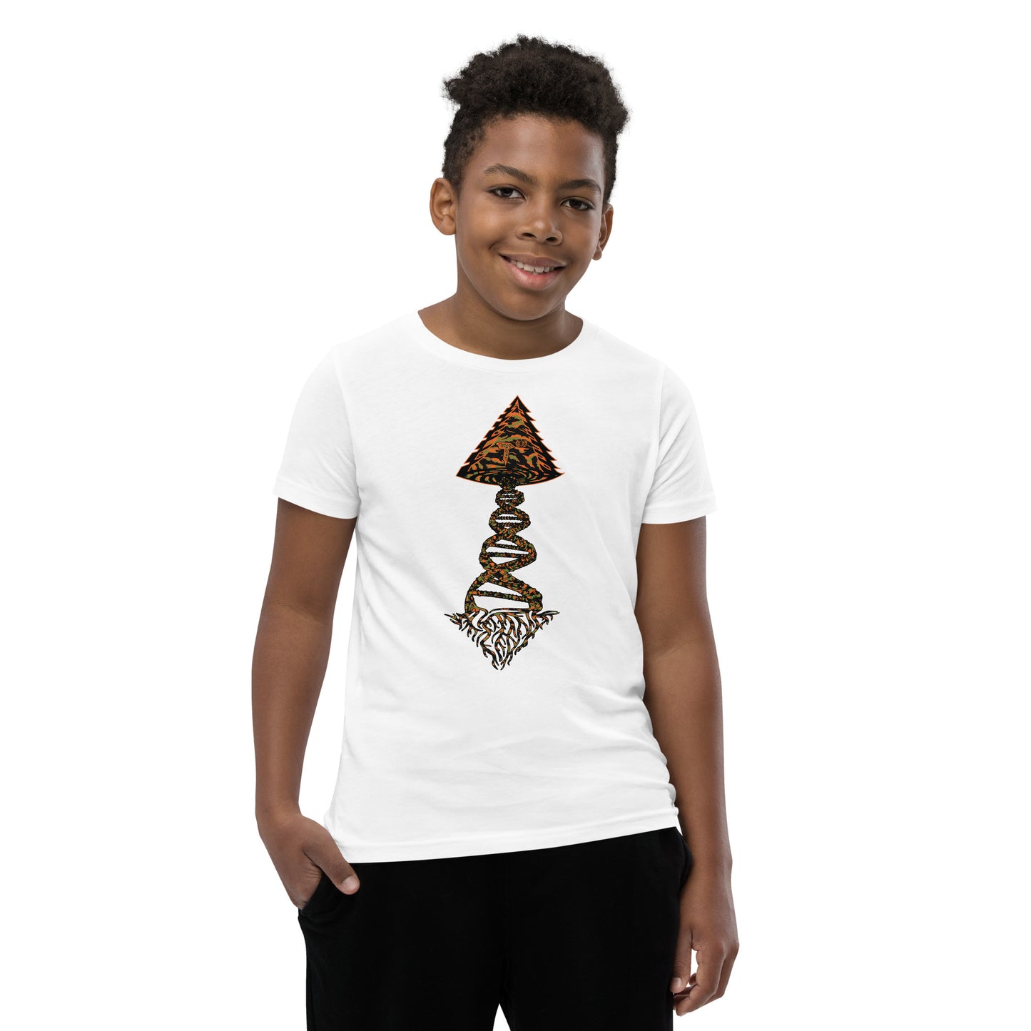 Youth Short Sleeve T-Shirt "Tiger Style Edition" Tango Tree of Life Vortex