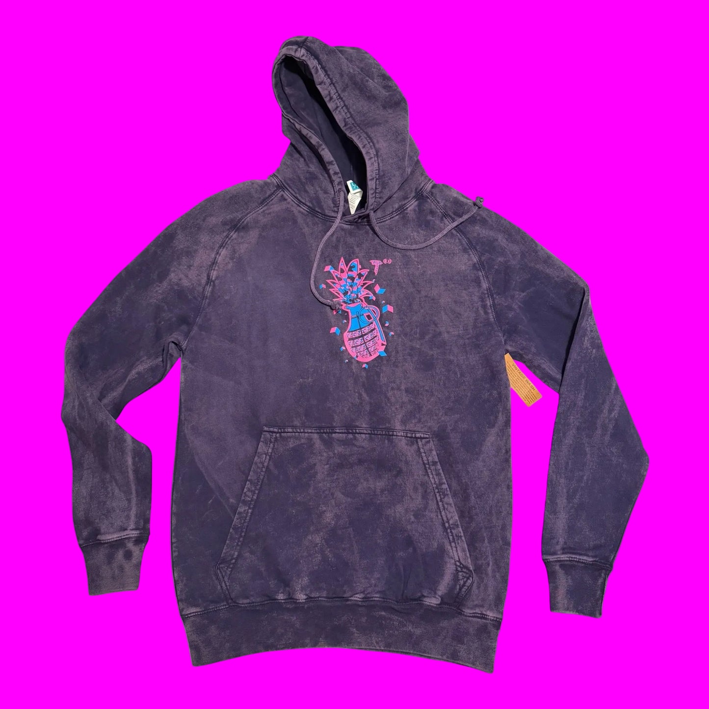 100% Cotton Lane Seven Vintage Purple Hoody