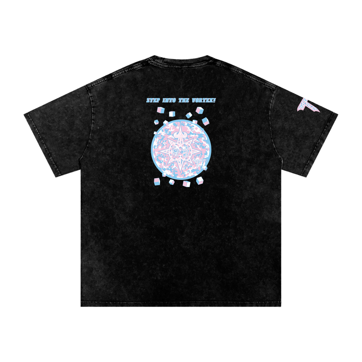 Snow Washed Oversized Cotton T-Shirt