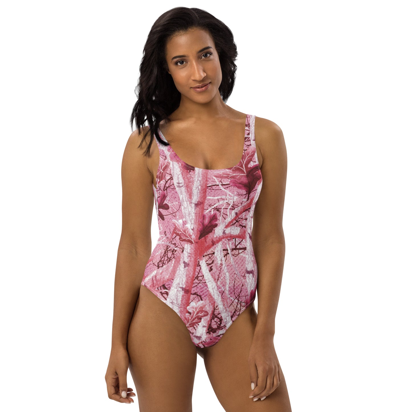 One-Piece Swimsuit "Tango Pink Real Tree"