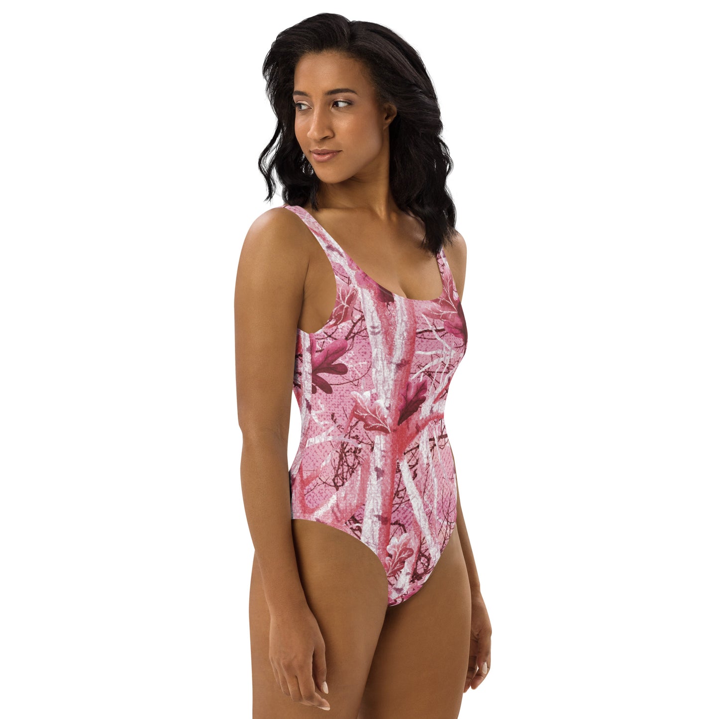 One-Piece Swimsuit "Tango Pink Real Tree"