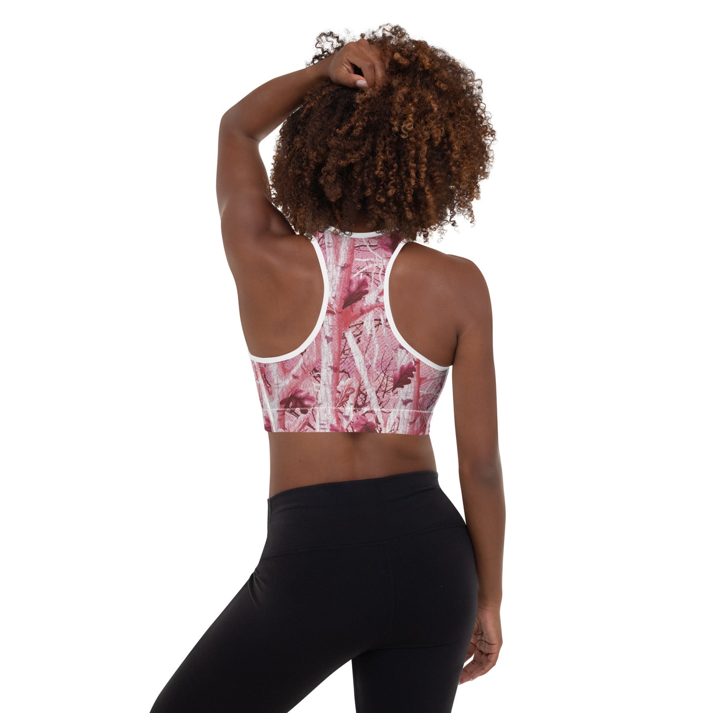 Padded Sports Bra "Tango Pink Real Tree"