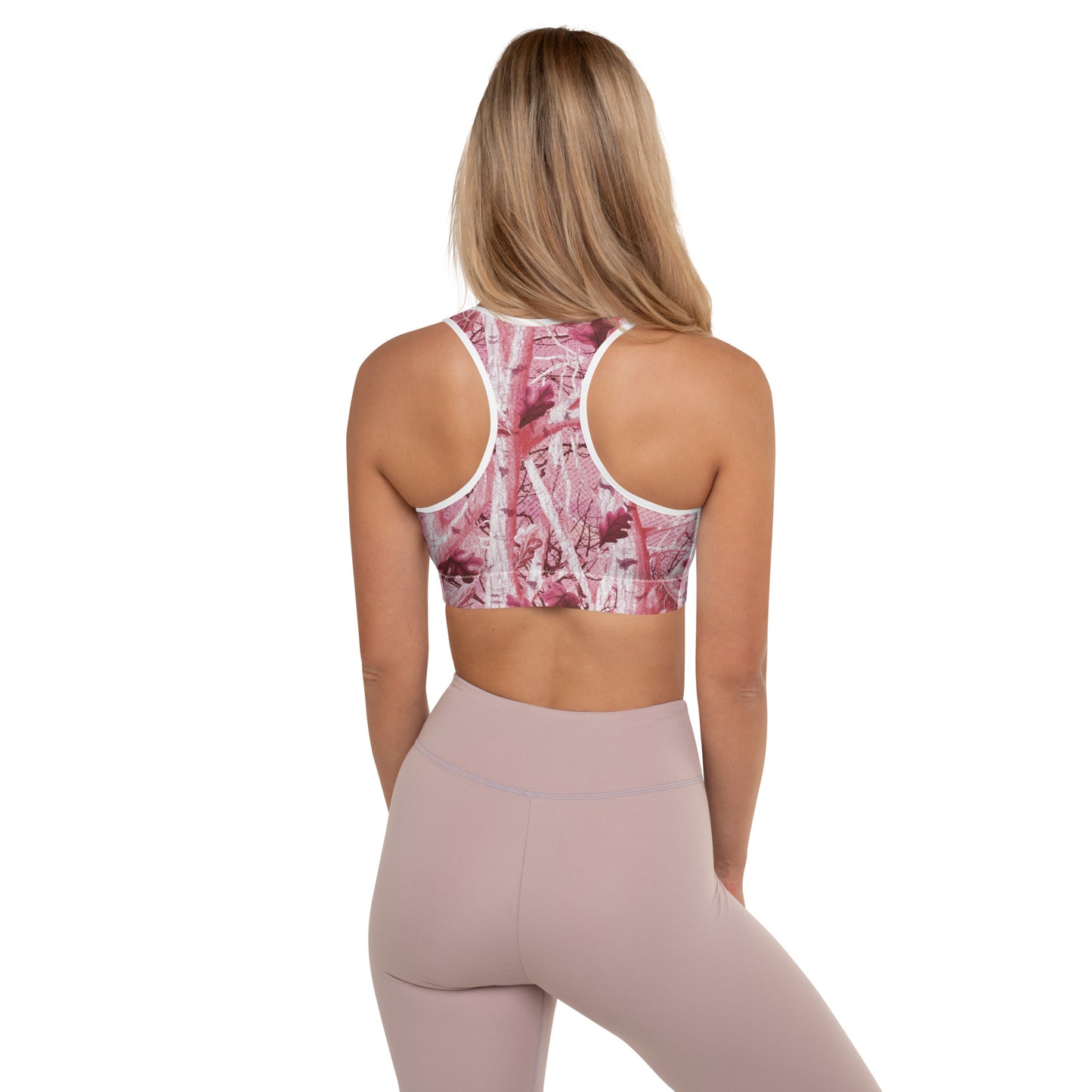 Padded Sports Bra "Tango Pink Real Tree"