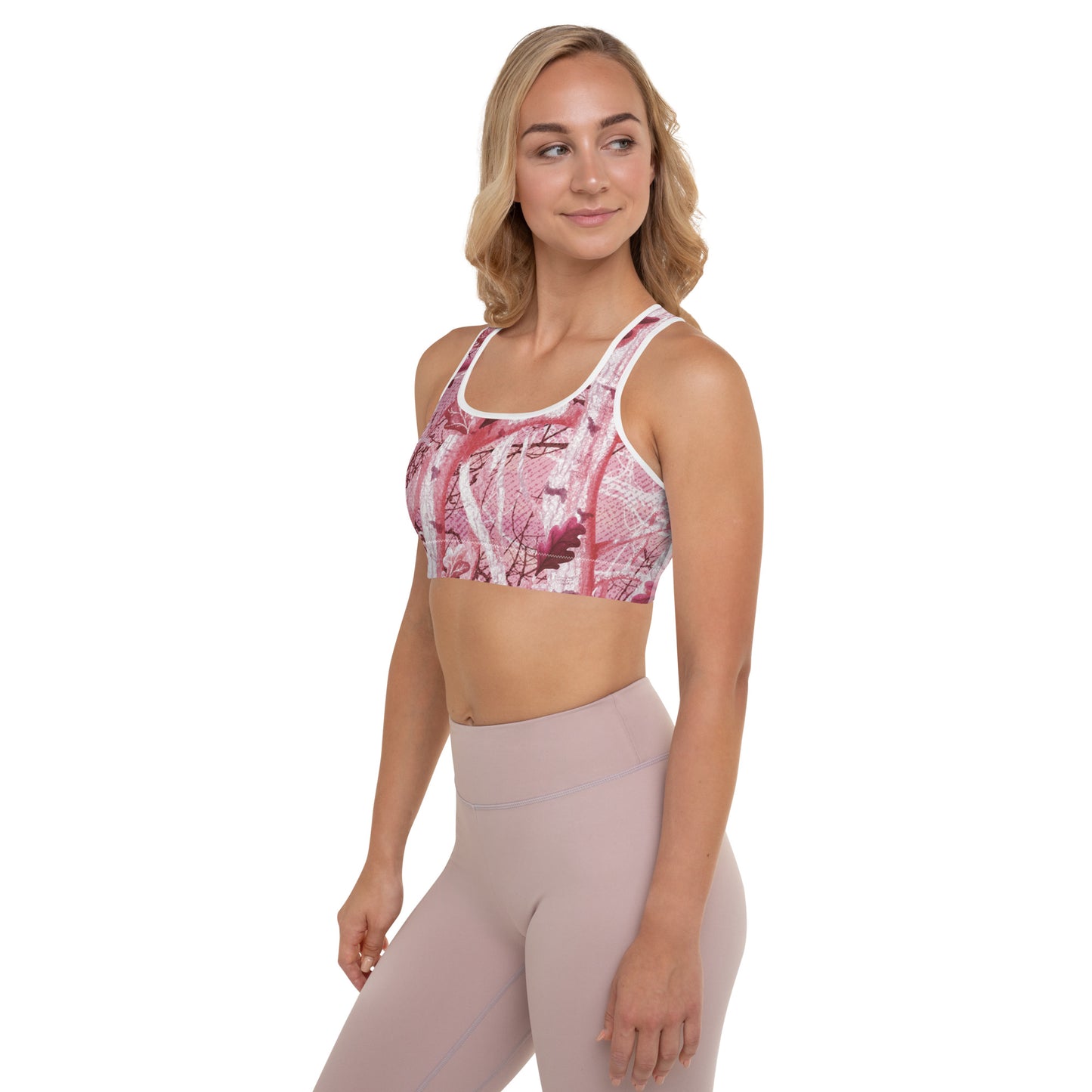 Padded Sports Bra "Tango Pink Real Tree"