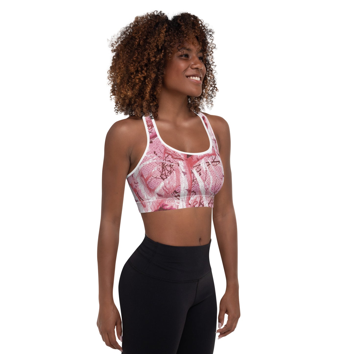 Padded Sports Bra "Tango Pink Real Tree"