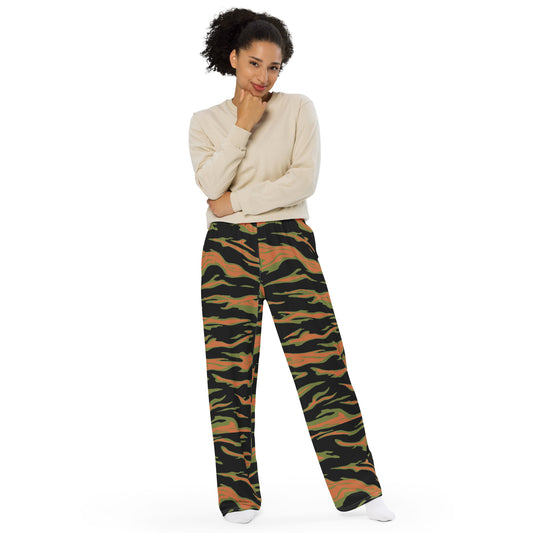 All-over print unisex wide-leg pants "Tiger Style Edition"