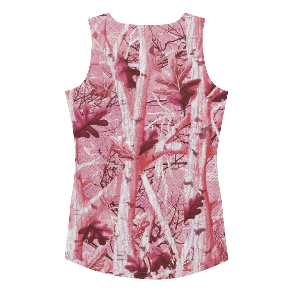 Sublimation Cut & Sew Tank Top "Tango Tree Pink Real Tree"