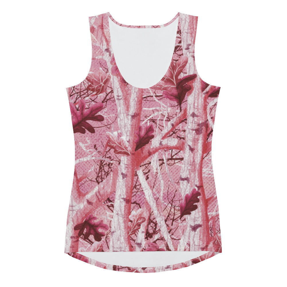 Sublimation Cut & Sew Tank Top "Tango Tree Pink Real Tree"