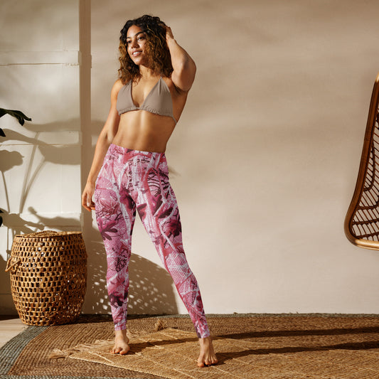 Yoga Leggings "Tango Tree Pink Real Tree"