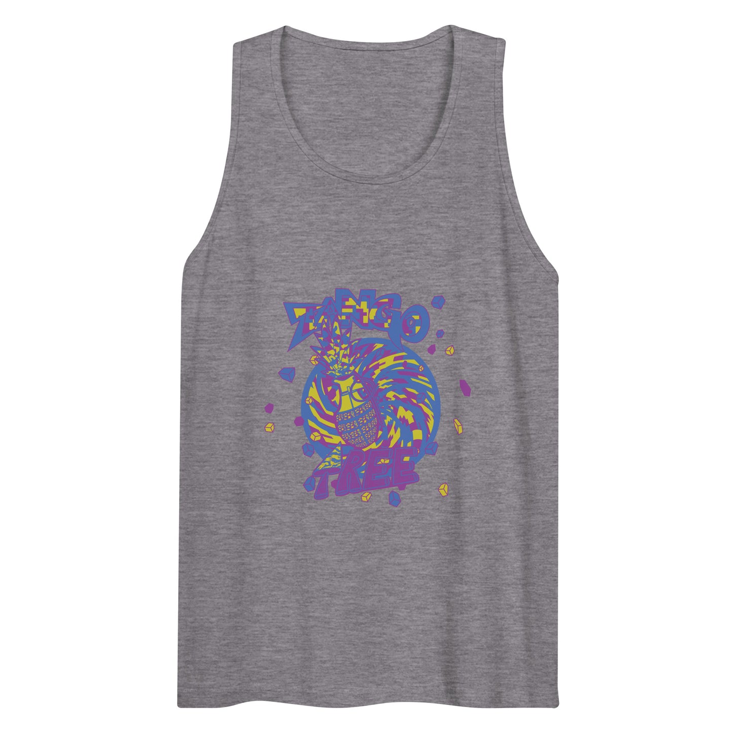 Heritage Men’s premium tank top "Digi The Pineapple Grenade Vortex" Digital Stylin' Edition