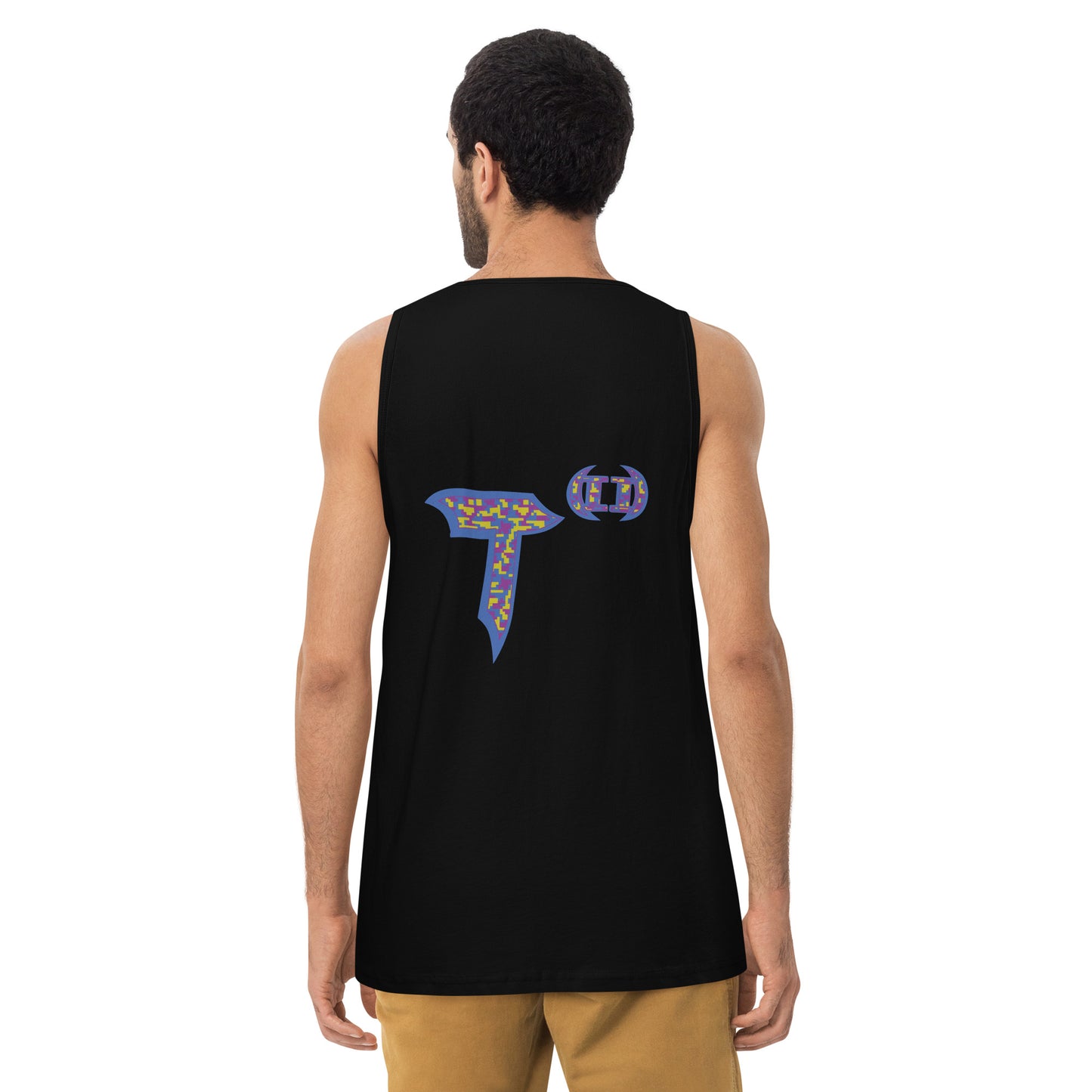 Heritage Men’s premium tank top "Digi The Pineapple Grenade Vortex" Digital Stylin' Edition