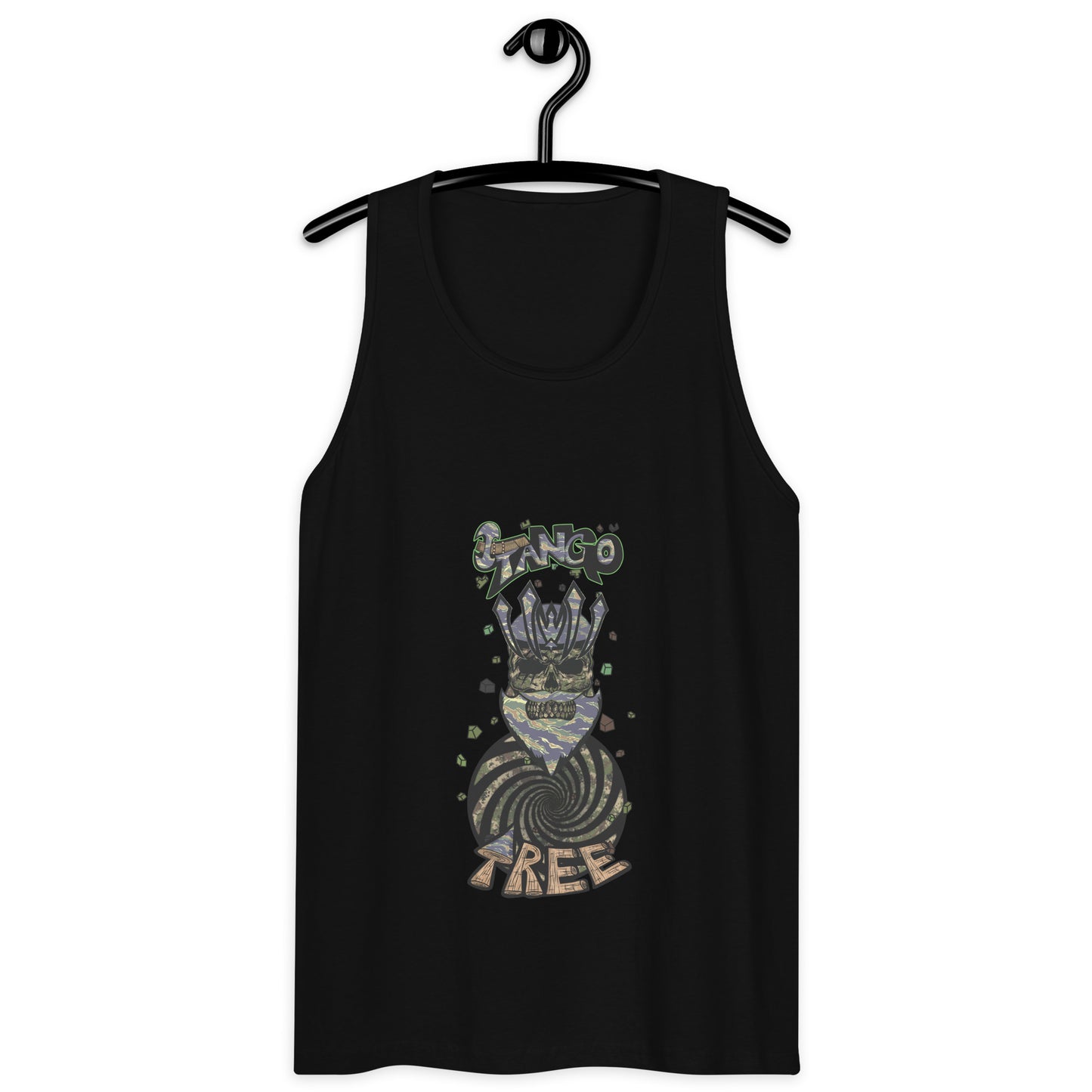 Heritage Men’s premium tank top "King Of The Vortex" Tiger Stripe Can't See Me Edition