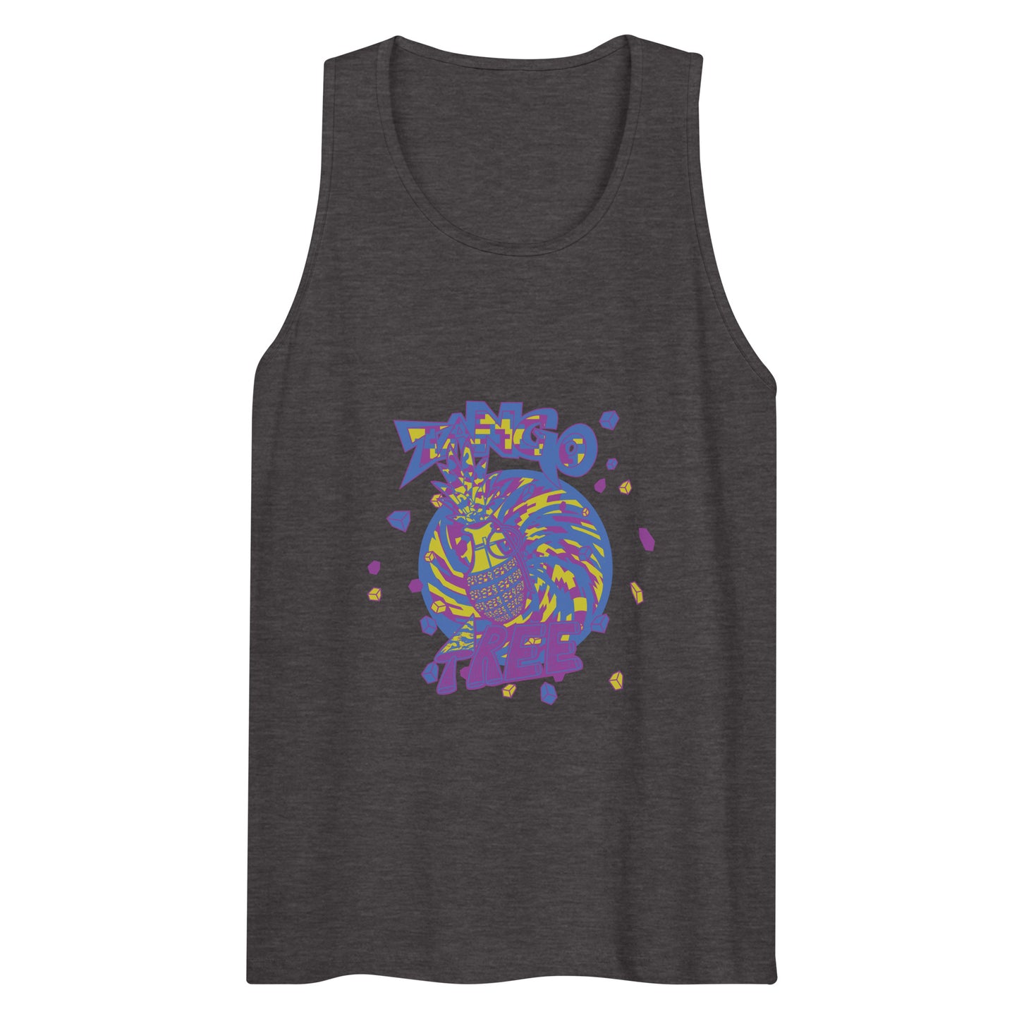 Heritage Men’s premium tank top "Digi The Pineapple Grenade Vortex" Digital Stylin' Edition