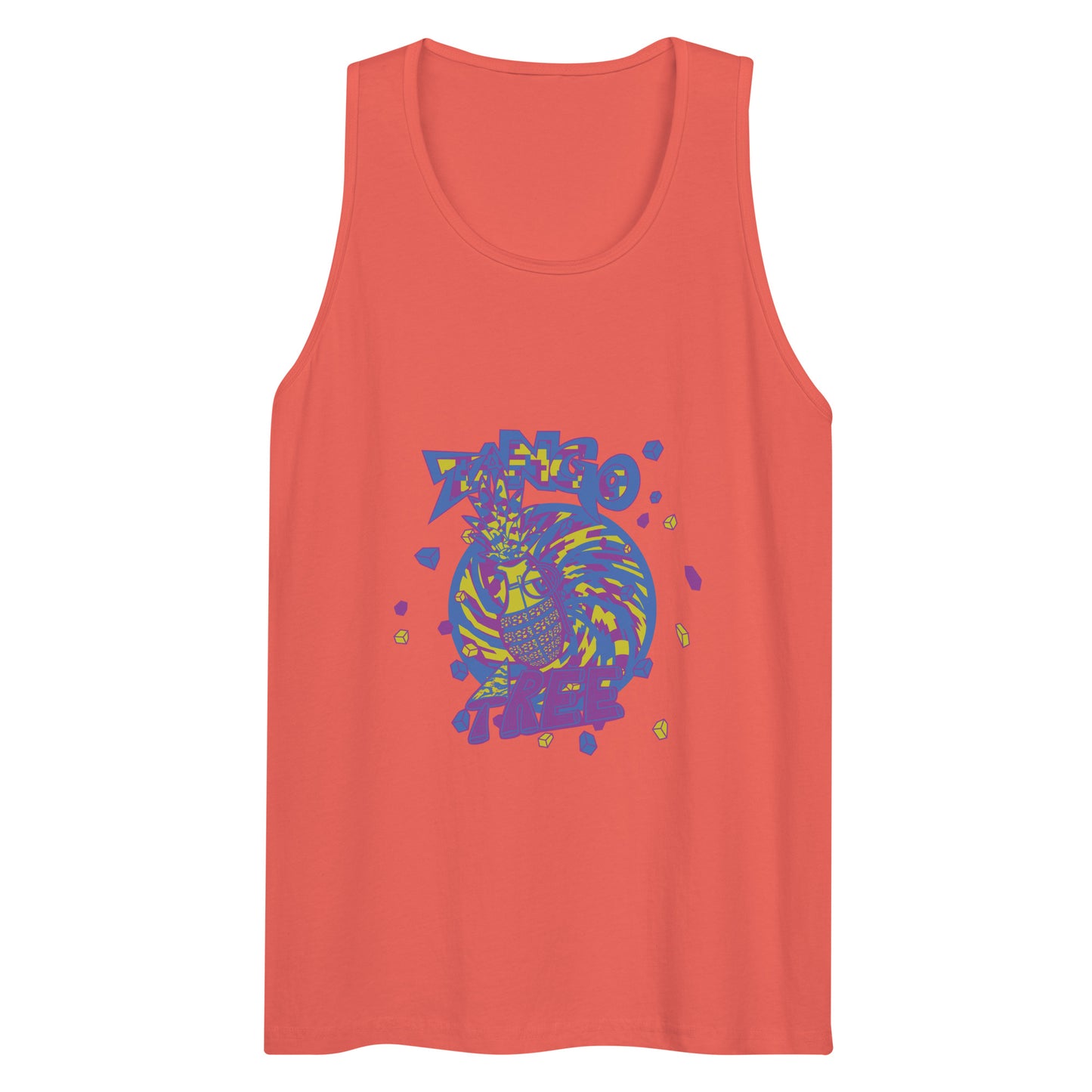 Heritage Men’s premium tank top "Digi The Pineapple Grenade Vortex" Digital Stylin' Edition