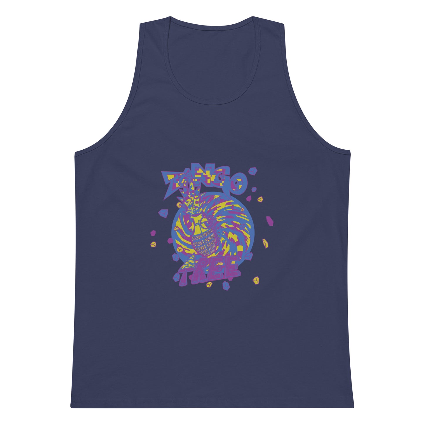 Heritage Men’s premium tank top "Digi The Pineapple Grenade Vortex" Digital Stylin' Edition