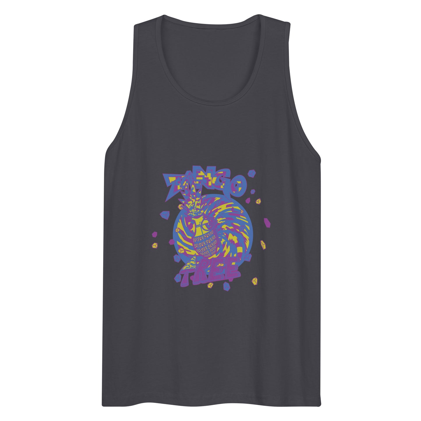 Heritage Men’s premium tank top "Digi The Pineapple Grenade Vortex" Digital Stylin' Edition