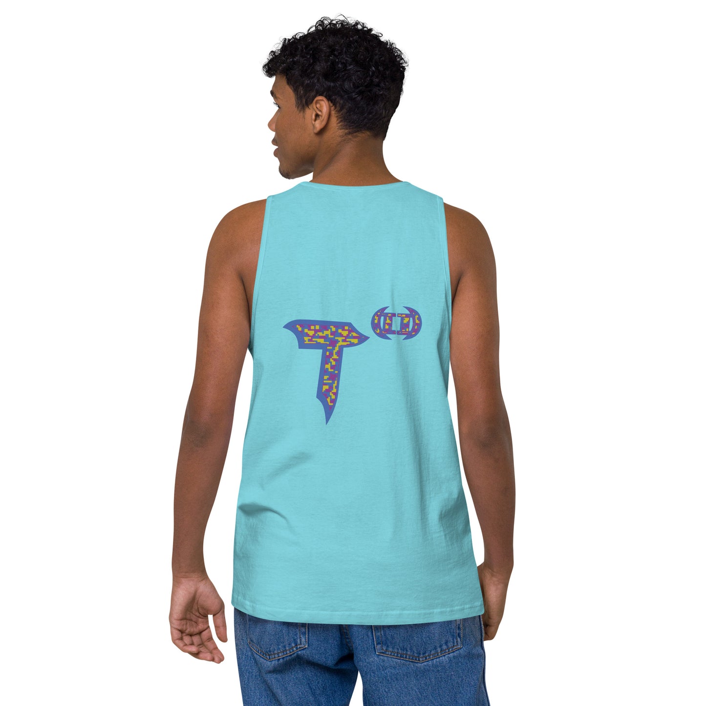 Heritage Men’s premium tank top "Digi The Pineapple Grenade Vortex" Digital Stylin' Edition