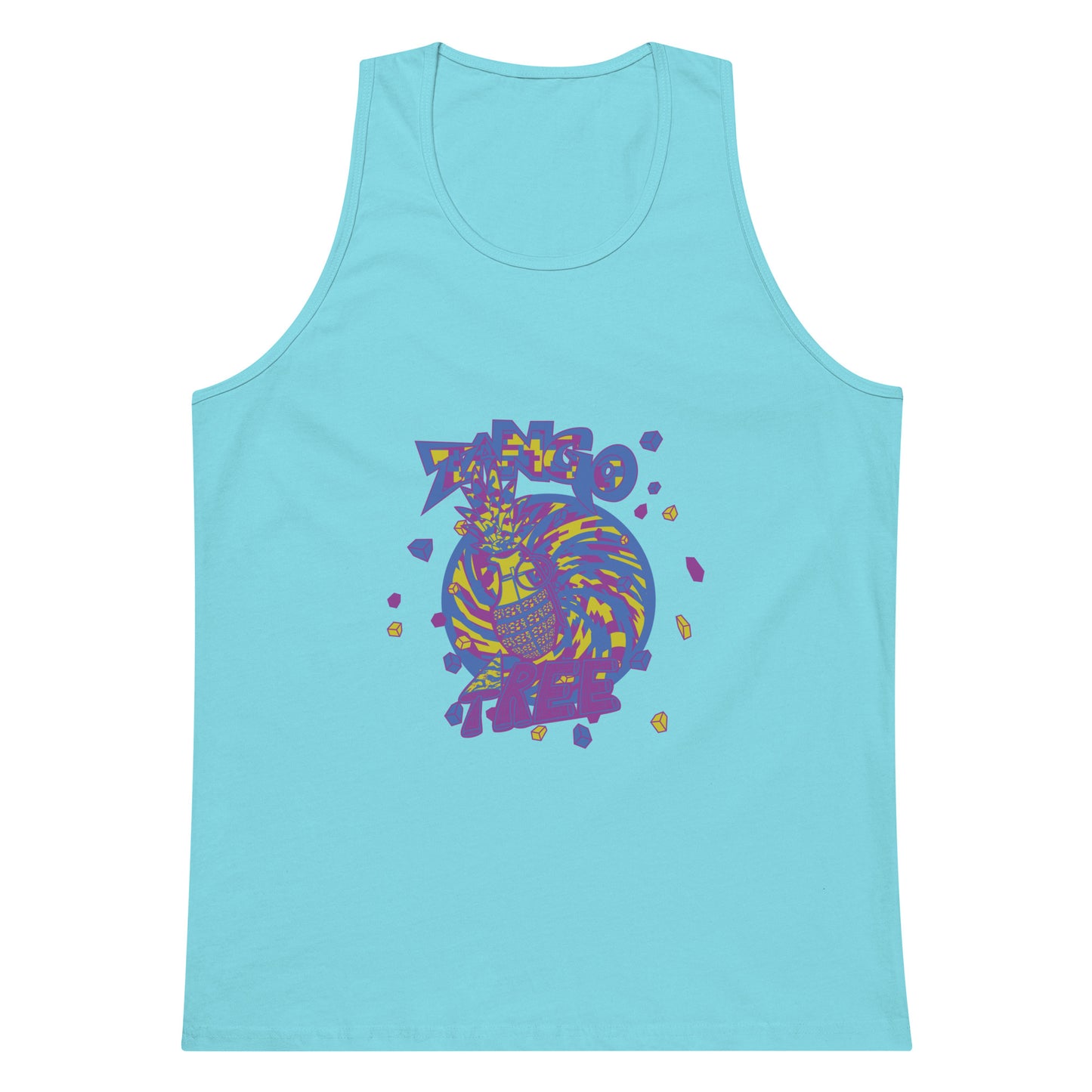 Heritage Men’s premium tank top "Digi The Pineapple Grenade Vortex" Digital Stylin' Edition