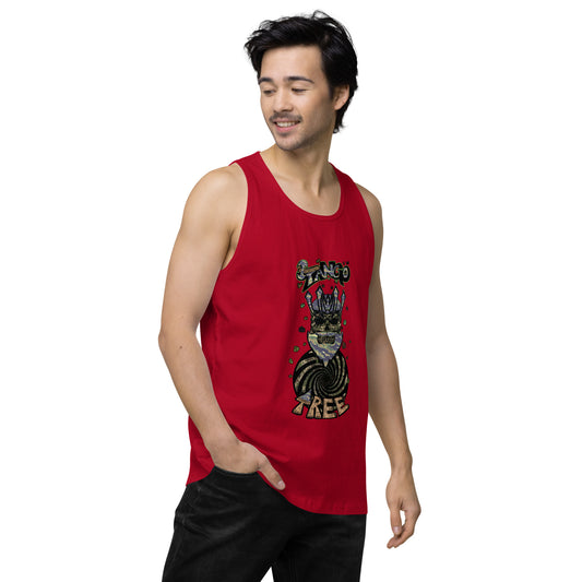 Heritage Men’s premium tank top "King Of The Vortex" Tiger Stripe Can't See Me Edition