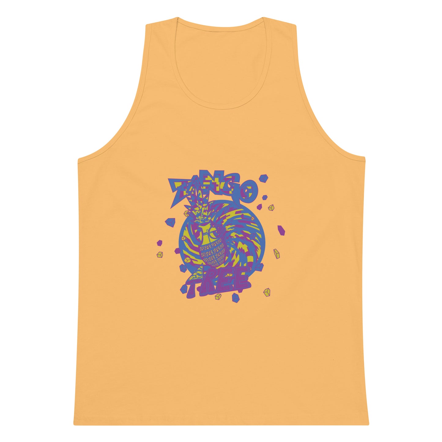 Heritage Men’s premium tank top "Digi The Pineapple Grenade Vortex" Digital Stylin' Edition