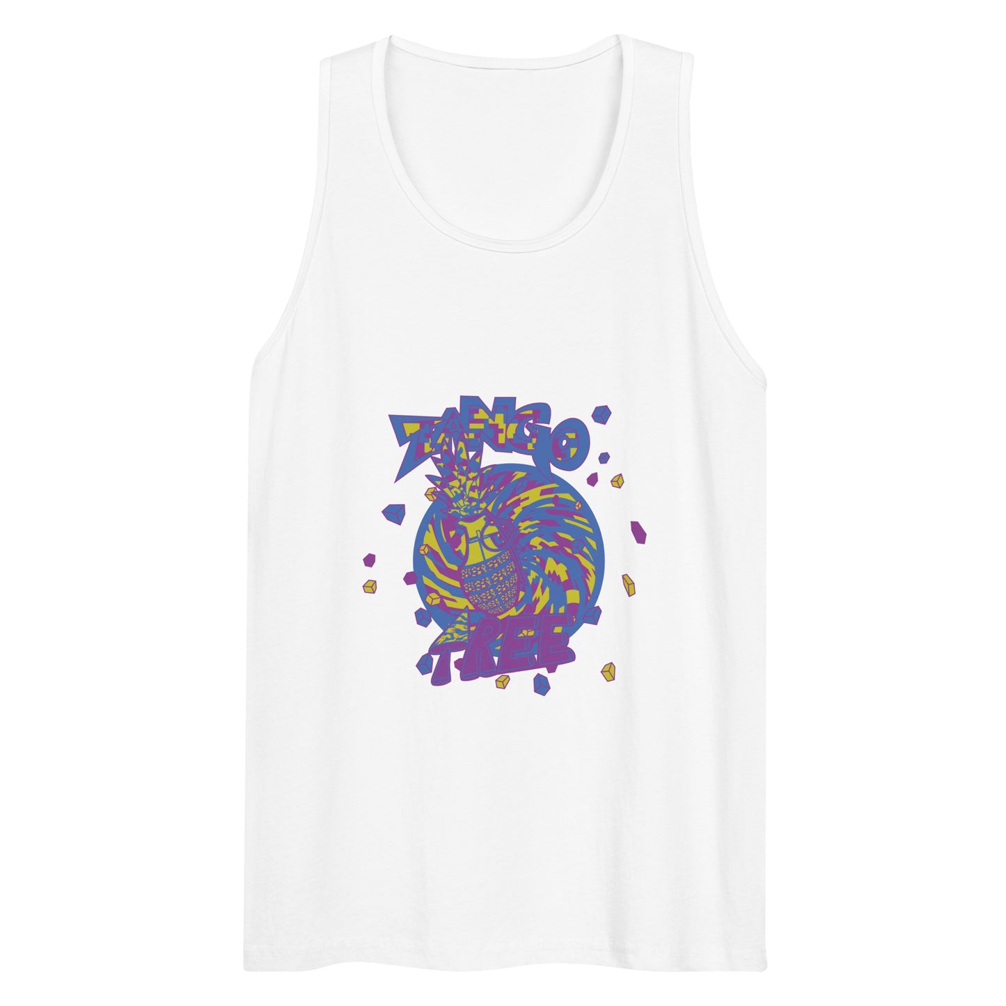 Heritage Men’s premium tank top "Digi The Pineapple Grenade Vortex" Digital Stylin' Edition