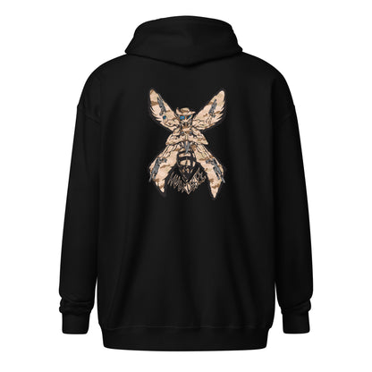 Unisex heavy blend zip hoodie "HuckleBee" Leader of the B Squad